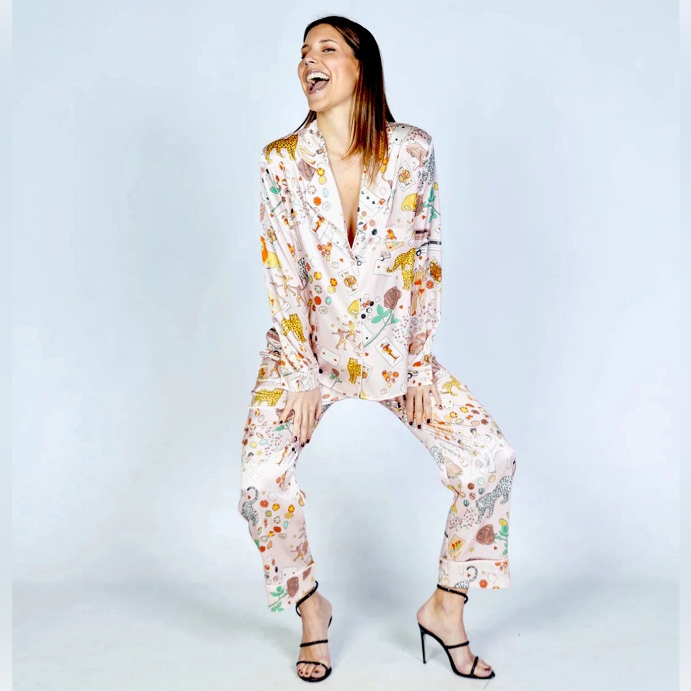 NWT Karen Mabon One Night in Vegas pajama set size S